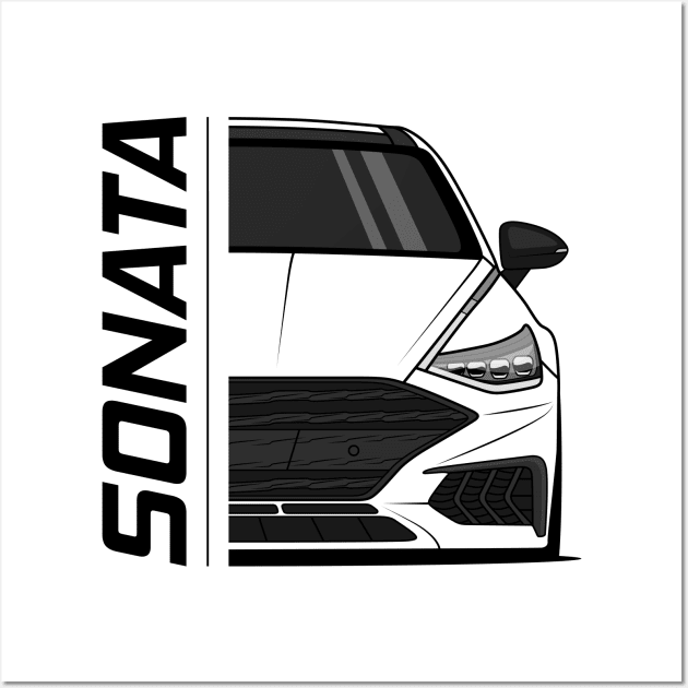 Front Sonata Sedan 8 Gen Wall Art by GoldenTuners